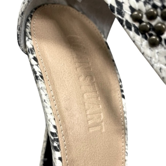 Colin Stuart Python Embossed Stud & Rhinestone Platform Shoes 8 - Picture 5 of 7